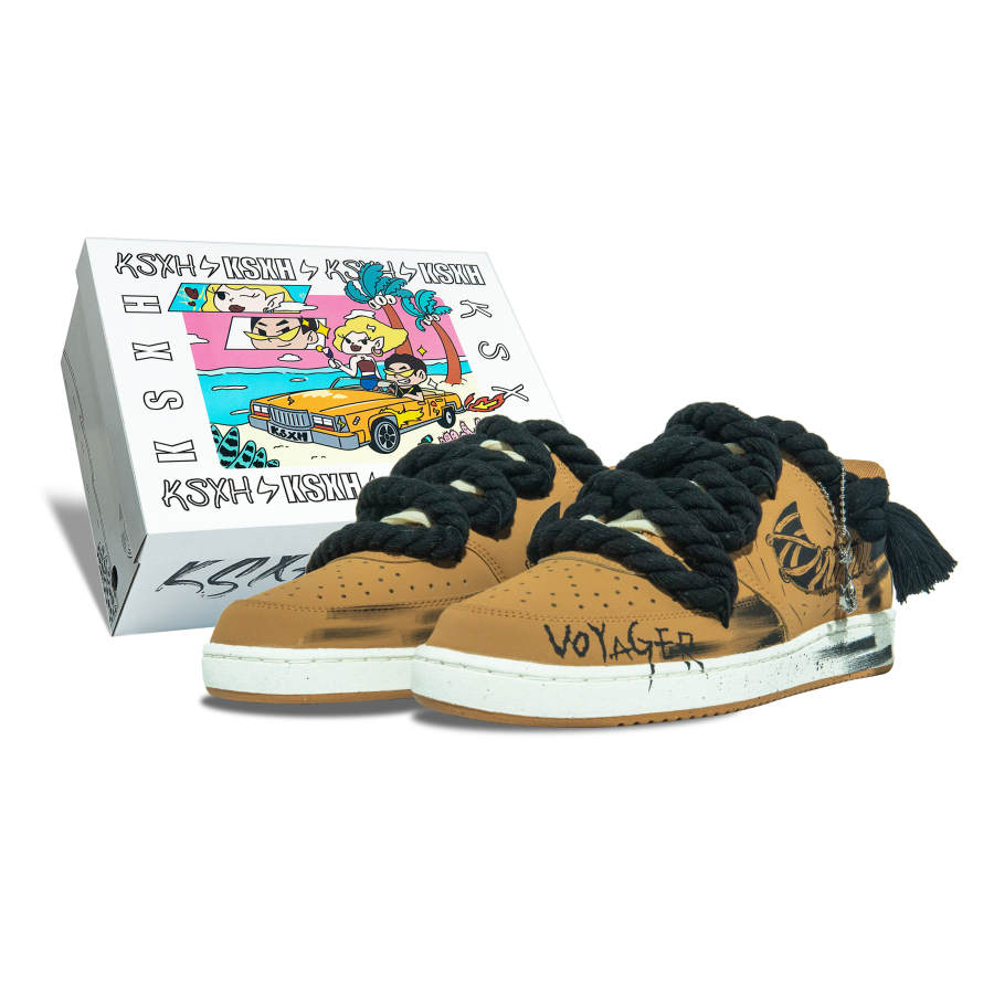 Nike Nike Court Vision Low Slip Resistant Abrasion Resistant Low top Skateboard Shoes Men's Black Brown