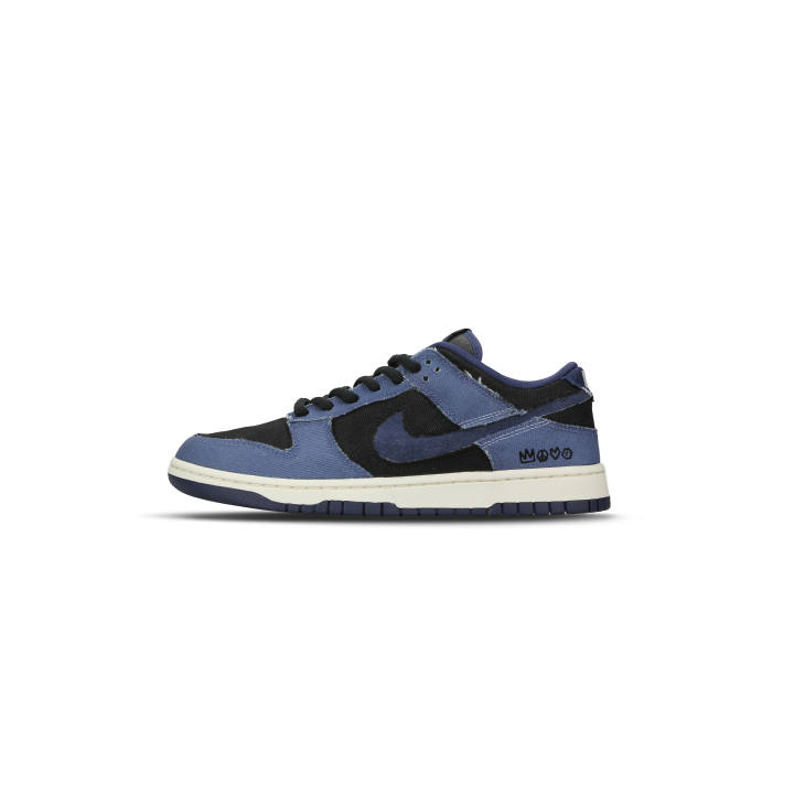 Nike Nike Dunk Abrasion Resistant Low top Skateboard Shoes Men's Blue Black