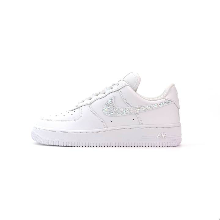 Nike Nike Air Force 1 Slip Resistant Abrasion Resistant Low top Skateboard Shoes Unisex White
