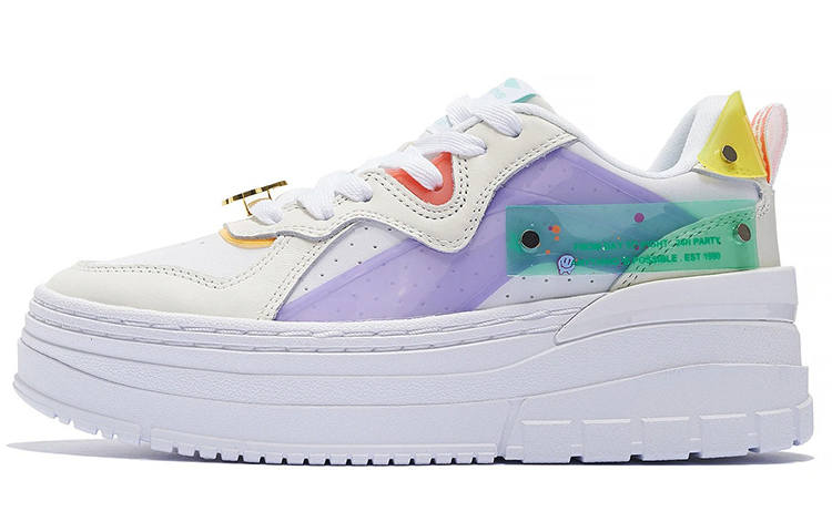 Li-Ning Li Ning Wave Low top Skateboard Shoes Women's White Purple