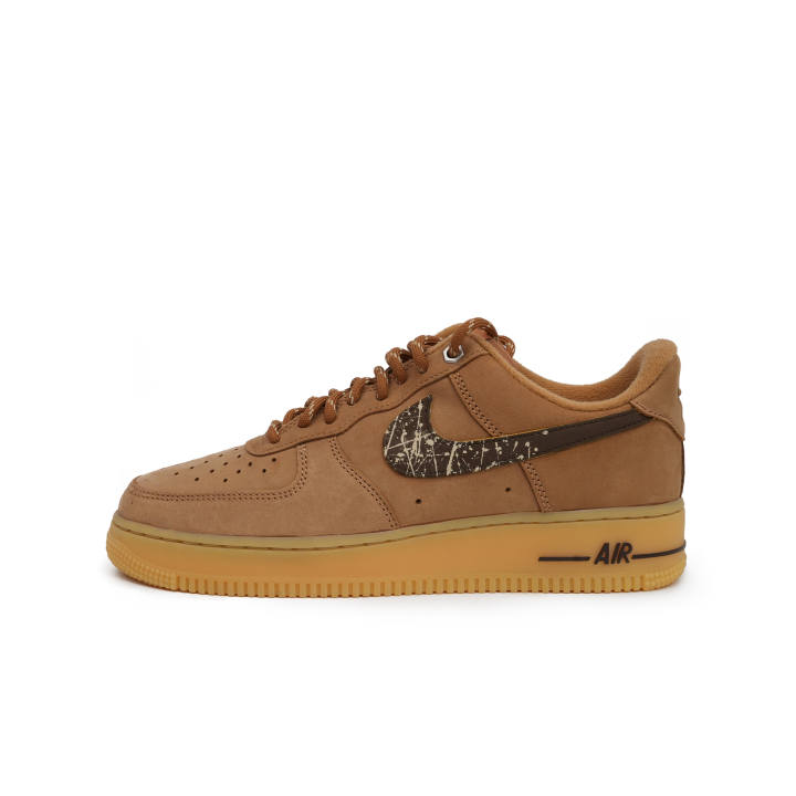 Nike Nike Air Force 1 Slip Resistant Abrasion Resistant Low top Skateboard Shoes Unisex Brown