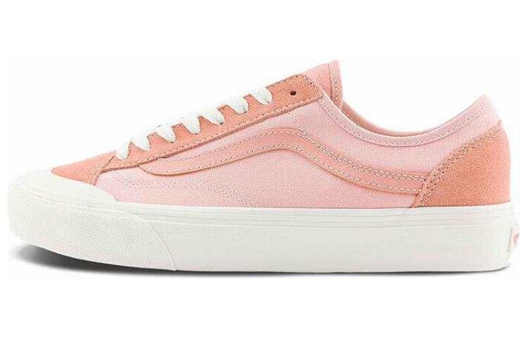 Vans Style 136 VR3 Low top Abrasion Resistant Skateboard Shoes Unisex Pink White