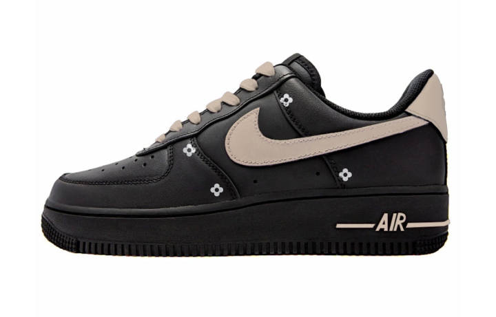 Nike Nike Air Force 1 Low top Skateboard Shoes Men's Black Brown