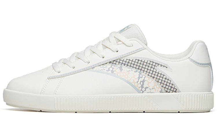 Anta Casual Abrasion Resistant Low top Skateboard Shoes Women's White Green
