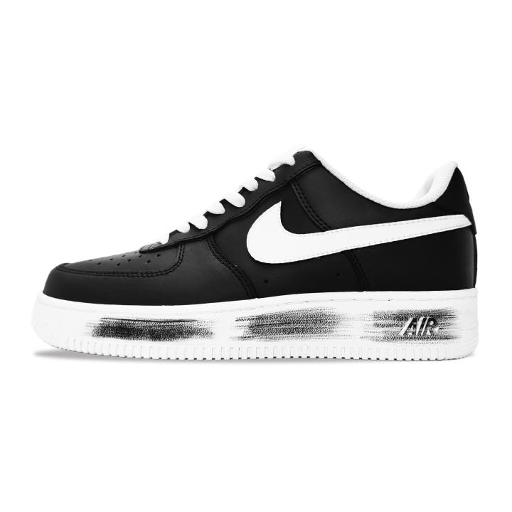 Nike Nike Air Force 1 Coverage Slip Resistant And Abrasion Resistant Low top Skateboard Shoes Unisex Black White
