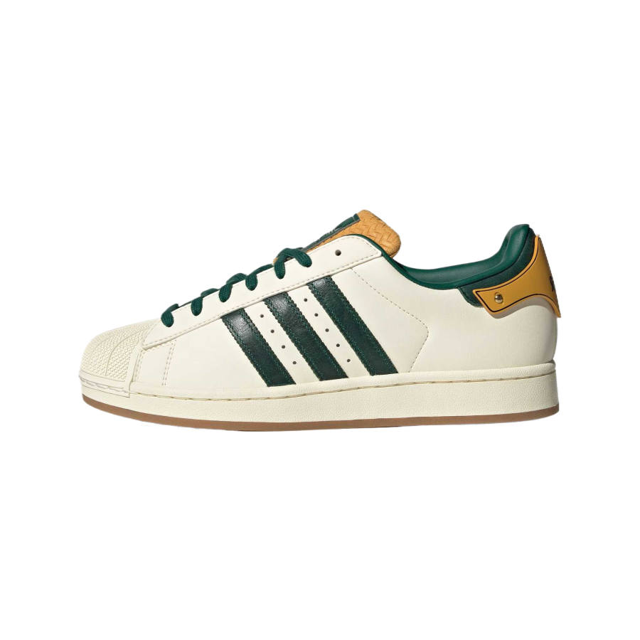 Adidas Originals Superstar 2 Leather Low top Skateboard Shoes Unisex White Green