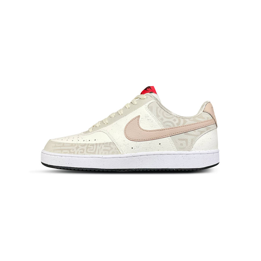 Nike Nike Court Vision 1 Totem Riddle Cushioning, Wear Resistant Low top Skateboard Shoes Men's Beige