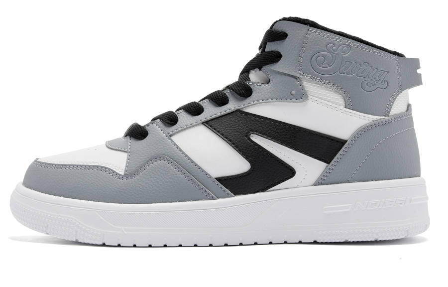 QIAODAN Synthetic Leather Coverage Thermal Slip Resistant Abrasion Resistant Breathable Height Increasing High top