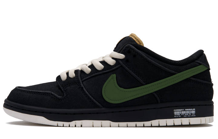 Nike Nike Dunk SB Slip Resistant Cushioning Abrasion Resistant Low top Skateboard Shoes Unisex Black Green