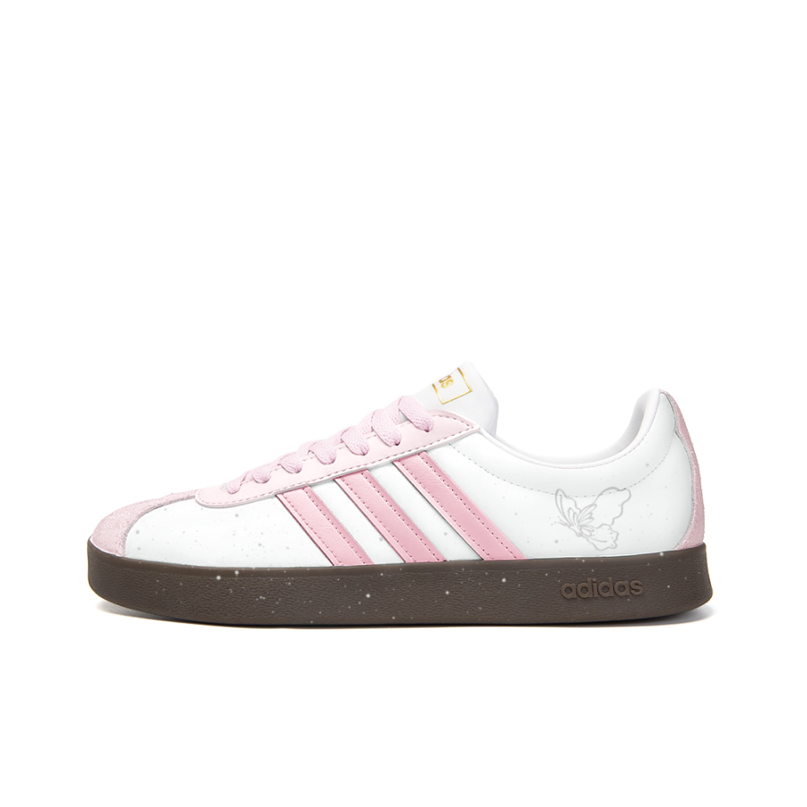 Adidas Neo VL Court 2.0 Leather Slip Resistant Abrasion Resistant Low top Skateboard Shoes Unisex White