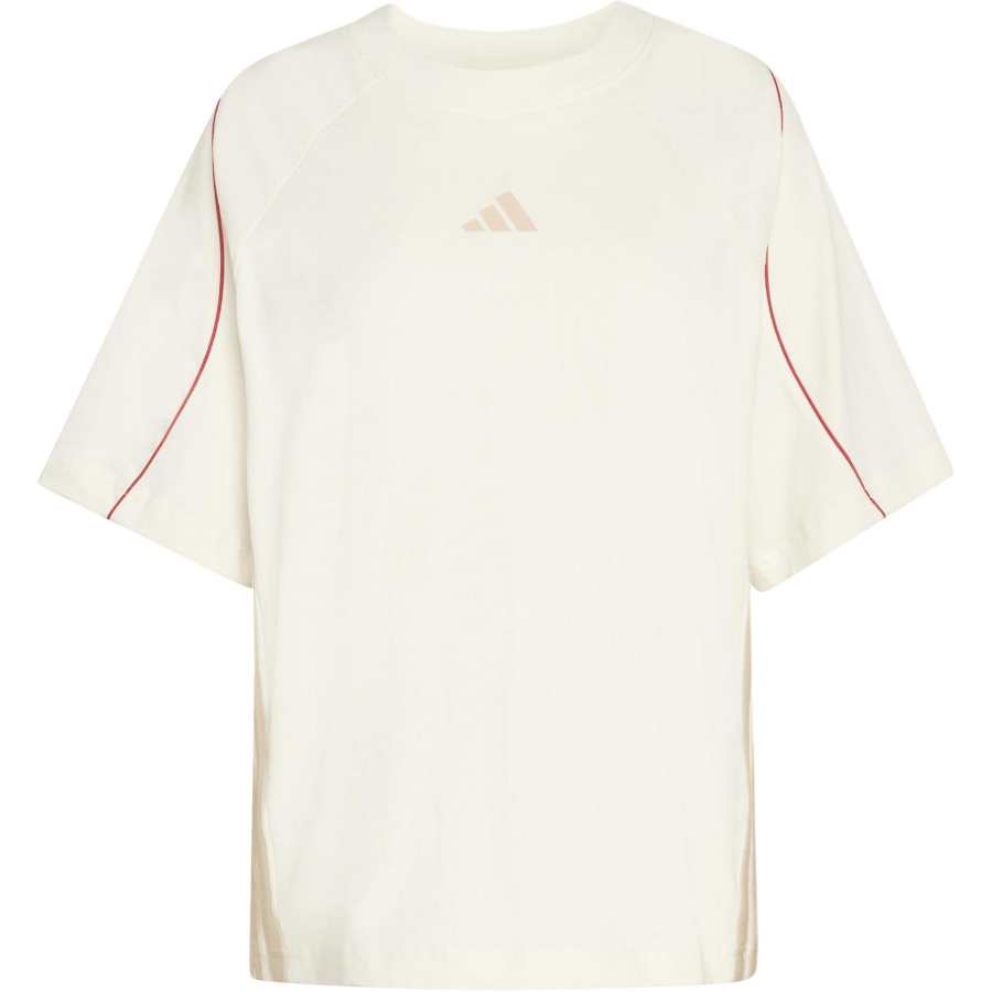 Adidas Adidas T Shirts Women's Beige Crew Neck