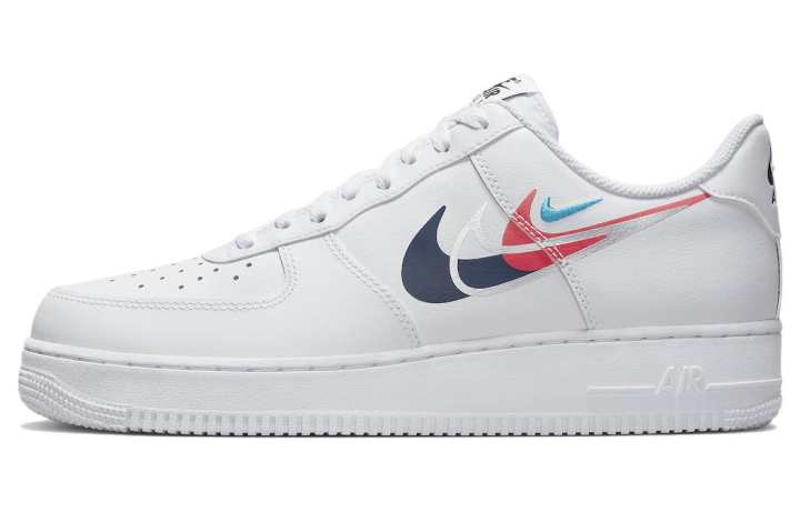 Nike Nike Air Force 1 Low '07 Quadruple Swoosh White Navy Crimson