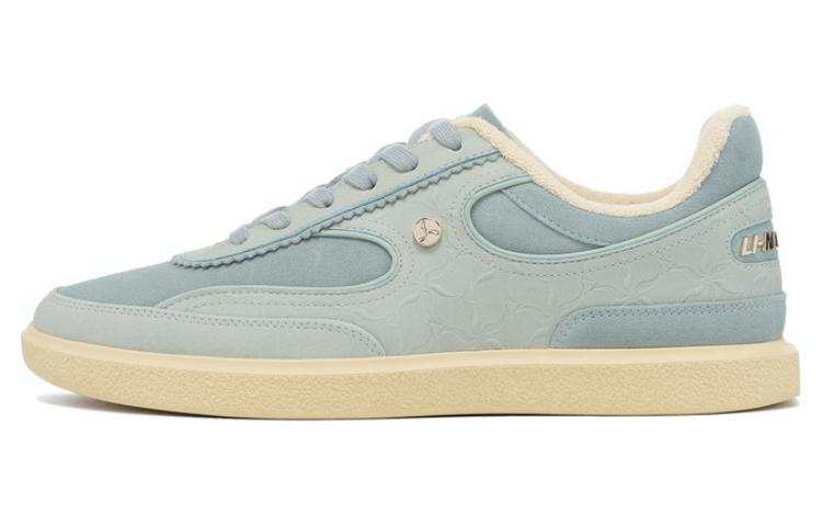 LI-NING 1990 LI NING 1990 Cloud Nichang Comfortable Lightweight Low top Skateboard Shoes Women's Green