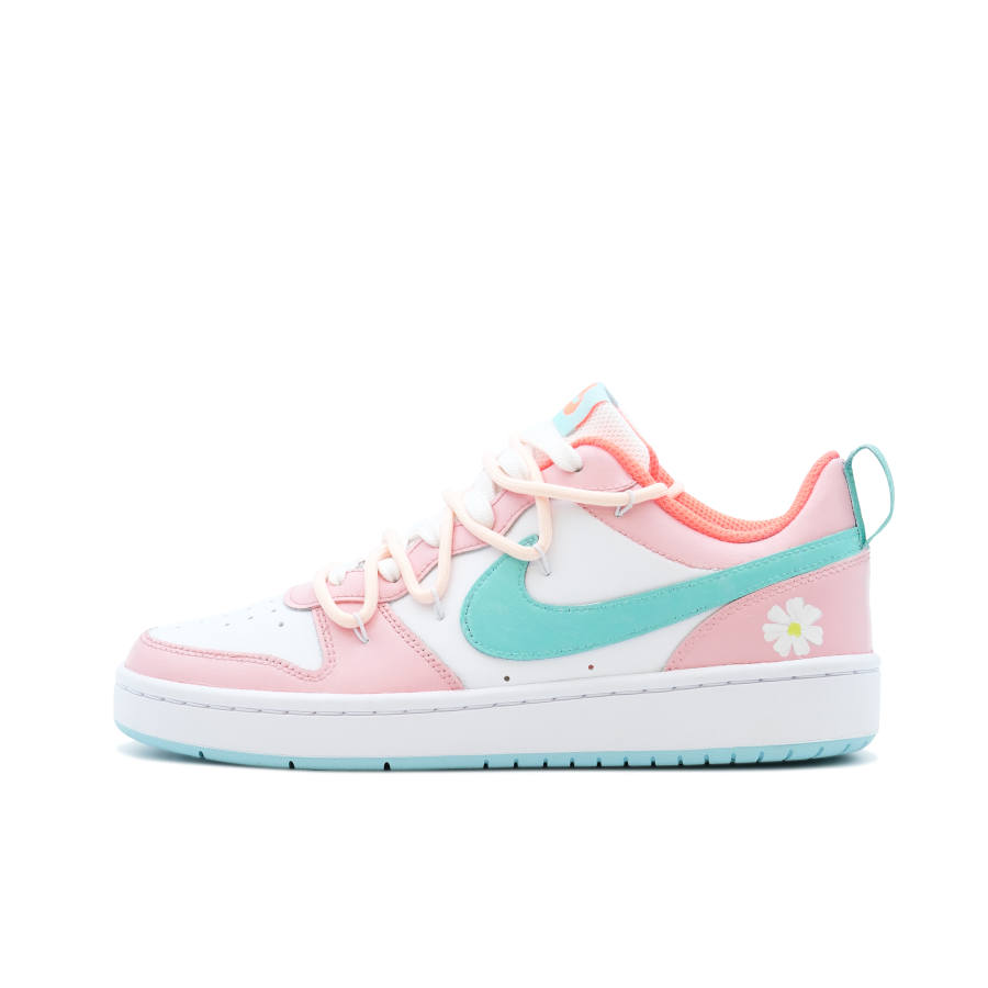 Nike Nike Court Borough Yi Fan Gua Sprout Slip Resistant Abrasion Resistant Low top Skateboard Shoes GS Pink