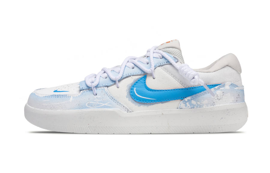 Nike Nike SB Force 58 River Water Like Orchid Abrasion Resistant Abrasion Resistant Low top Skateboard Shoes Unisex