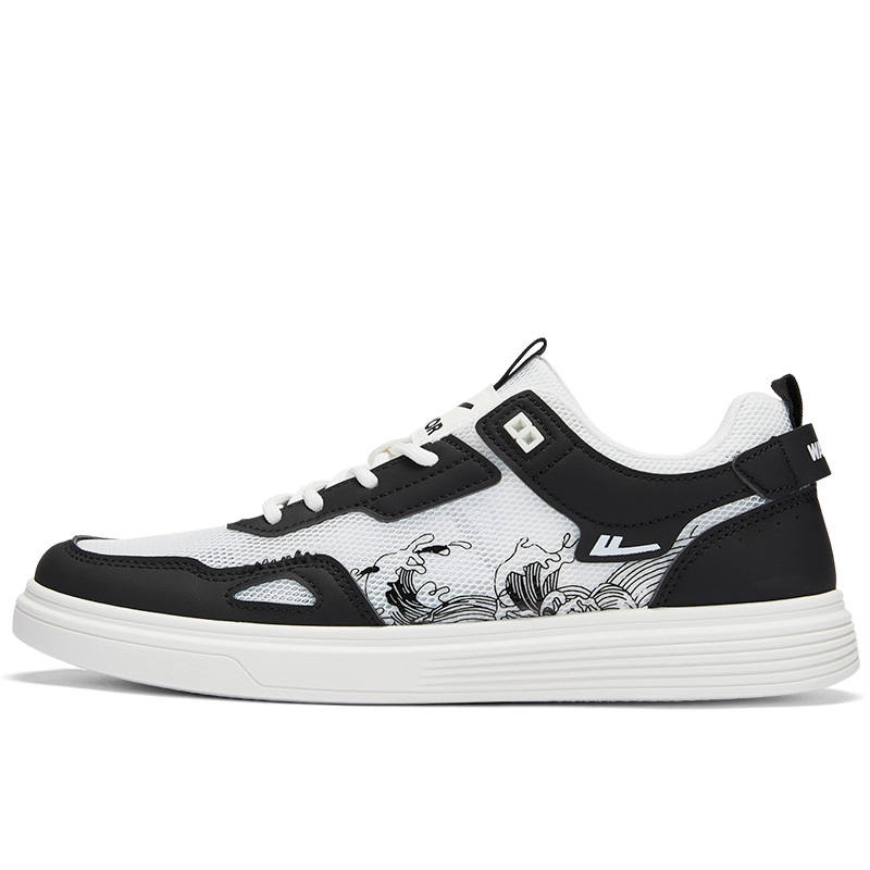 WARRIOR WARRIOR Low top Skateboard Shoes Men's Black White