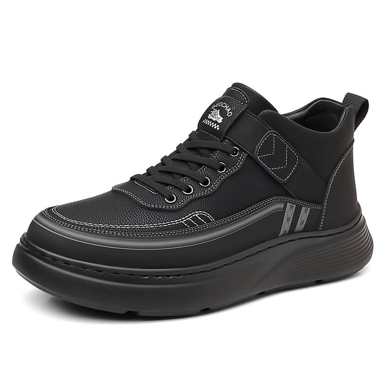 YALU YALU Microfiber Leather Combat Boots Men's