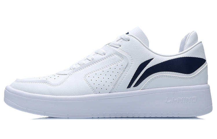 Li-Ning Li Ning Street Player Comfortable Low top Skateboard Shoes Unisex White Blue