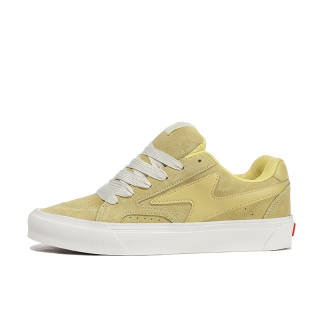 HOMDOON Skate Shoes Slip Resistant Abrasion Resistant Low top Skateboard Shoes Unisex Lemon