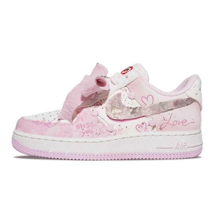 Nike Nike Air Force 1 Low top Skateboard Shoes Women's Pink