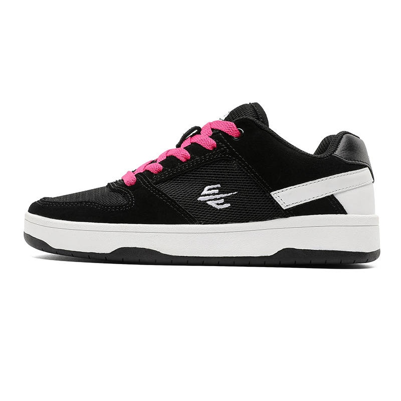 JIANKECHAO Coverage Cushioning Low top Skateboard Shoes Unisex Black