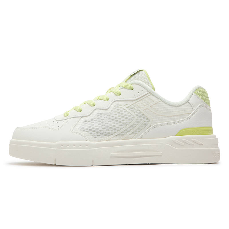 361° Slip Resistant, Abrasion Resistant, Breathable Low top Skateboard Shoes Women's White Green