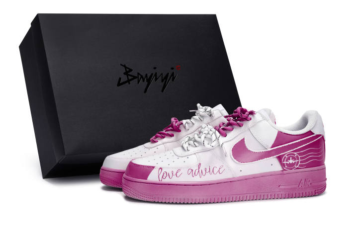 Nike Nike Air Force 1 811 Manufacturing, Love's Counsel White Rose Red, Special Shoe Box Slip Resistant Abrasion Resistant