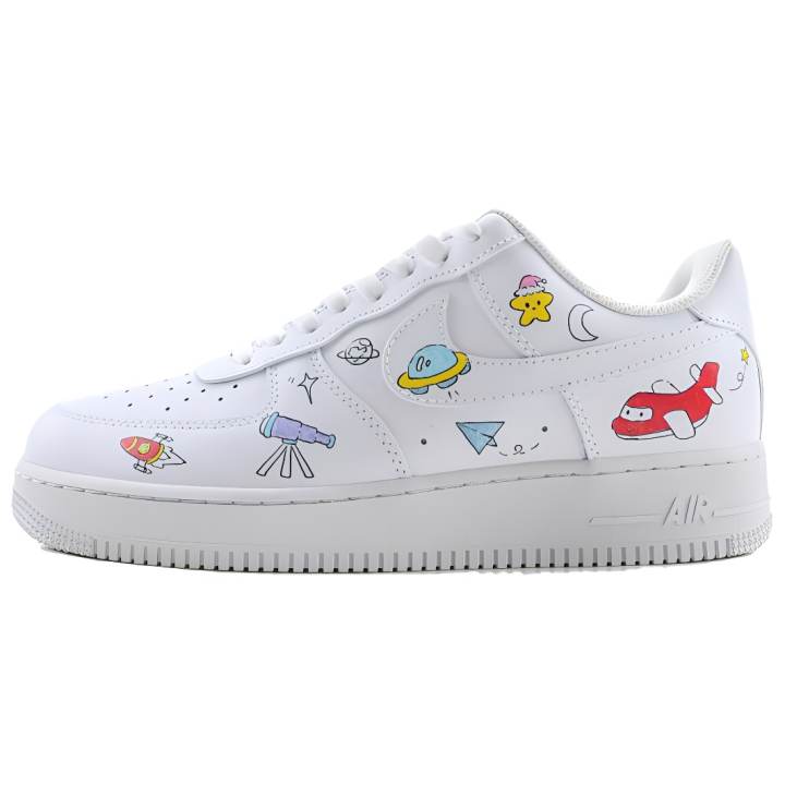 Nike Nike Air Force 1 Slip Resistant Slip Resistant Low top Skateboard Shoes Unisex White