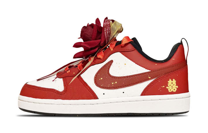 Nike Nike Court Borough 2 Low top Skateboard Shoes Unisex Red White