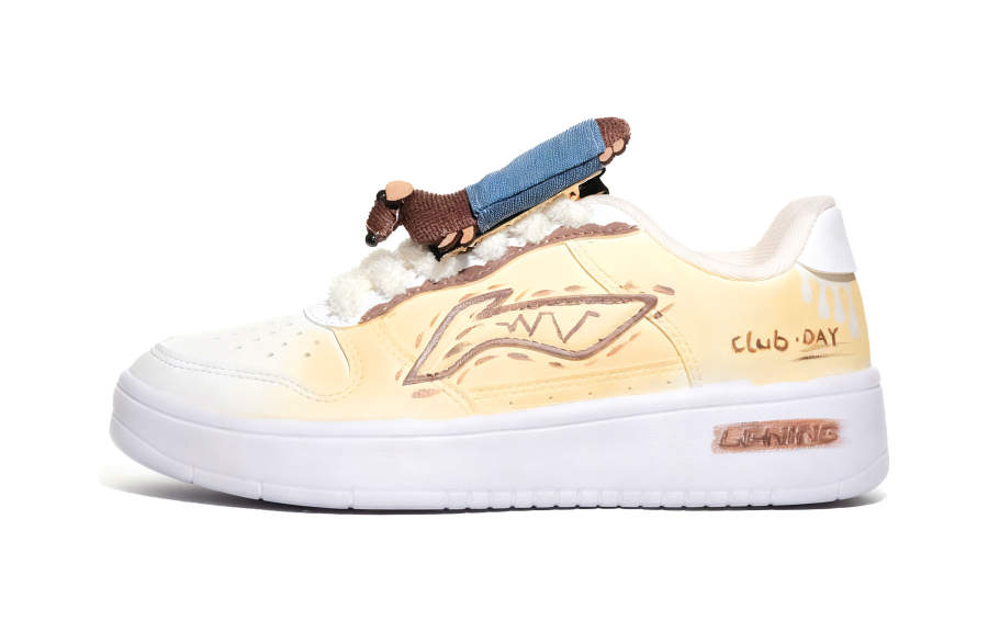 Li-Ning Li Ning Floating Boat Height Increasing Lightweight Height Increasing Lightweight Low top Skateboard Shoes Women's