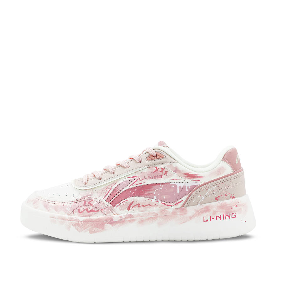 Li-Ning Li Ning Sourdough Slip Resistant, Abrasion Resistant, Breathable Low top Skateboard Shoes Women's Pink