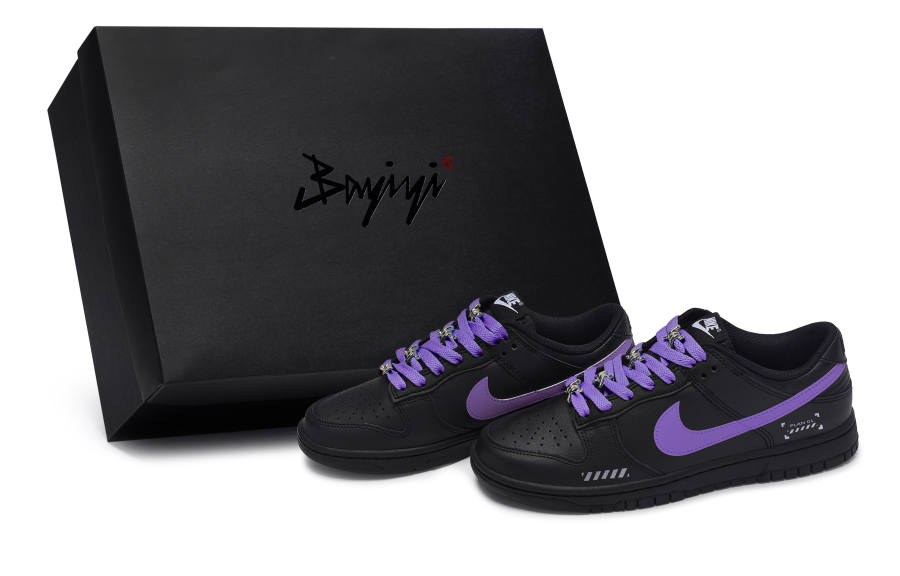 Nike Nike Dunk 811 Manufacturing, Starry Sea Purple, Special Shoe Box Low top Skateboard Shoes Unisex Black Purple