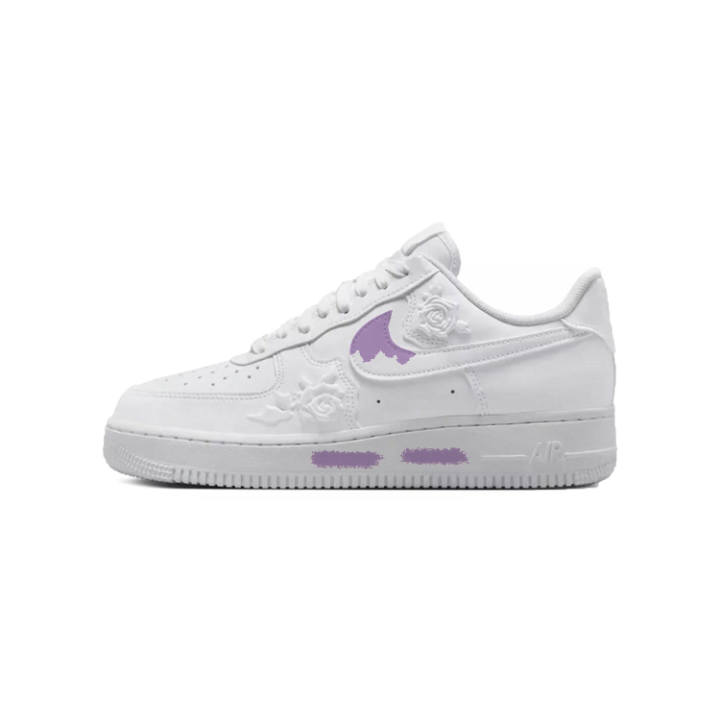 Nike Nike Air Force 1 Low top Skateboard Shoes Women's White Purple
