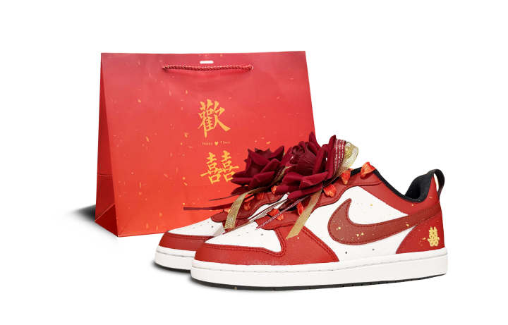 Nike Nike Court Borough 2 Low top Skateboard Shoes Women's Red
