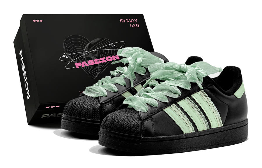 Adidas Originals Superstar 2 Romantic Favor, Qingxin Forest, Girly, Refreshing Low top Skateboard Shoes Unisex
