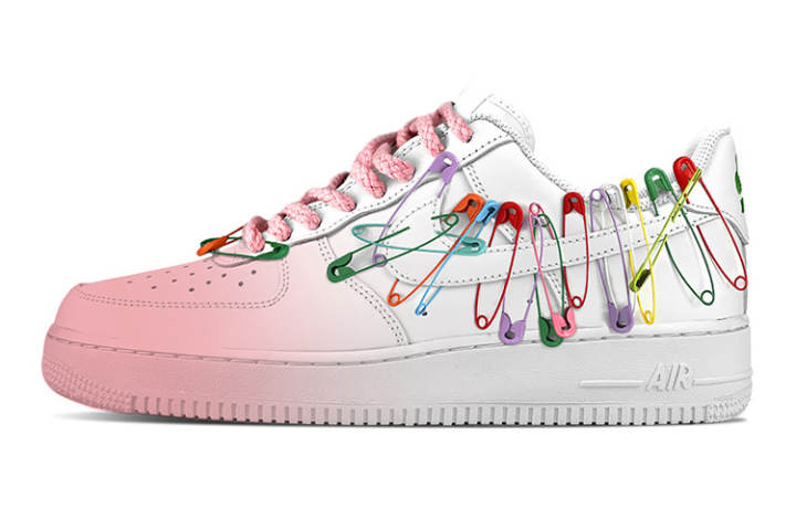 Nike Nike Air Force 1 Low LE Low top Skateboard Shoes GS White Pink