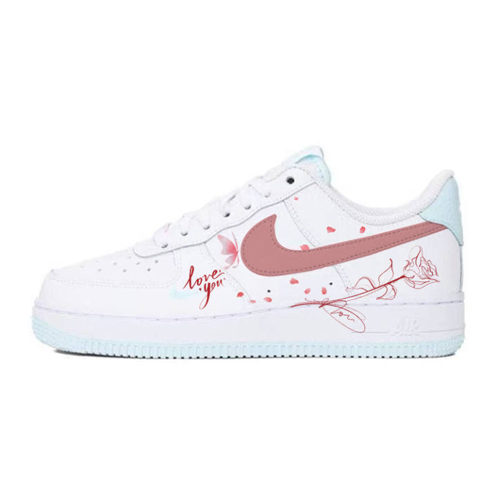 Nike Nike Air Force 1 Skateboard Shoes Unisex Low Top Pink/White