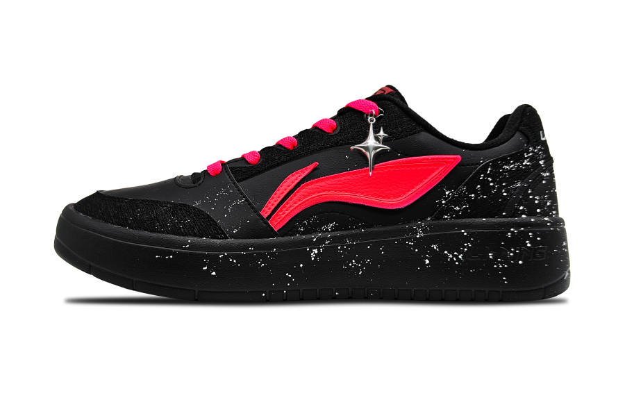 Li-Ning Li Ning Slip Resistant, Abrasion Resistant, Lightweight Low top Skateboard Shoes Men's Black