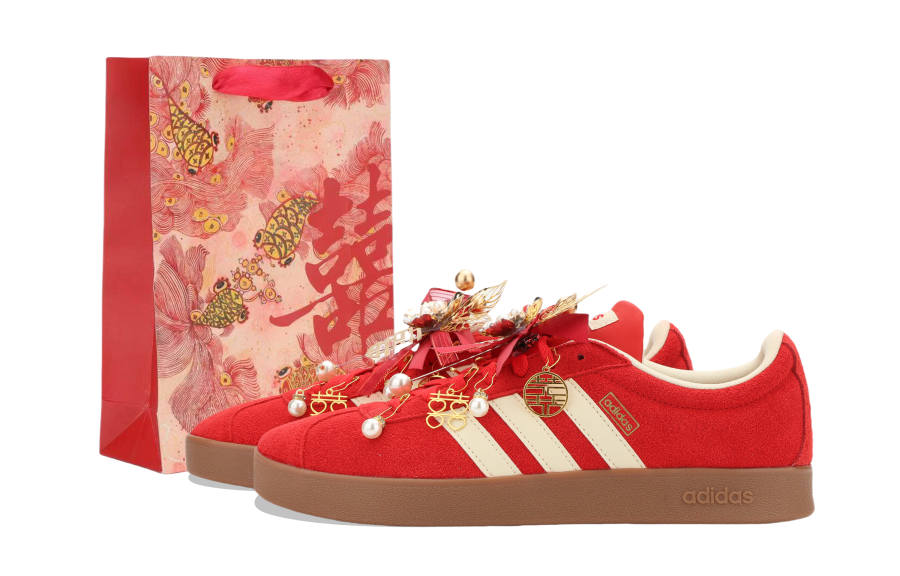Adidas Adidas Vl Court Classic Blissful Union Cushioning Low top Skateboard Shoes Unisex