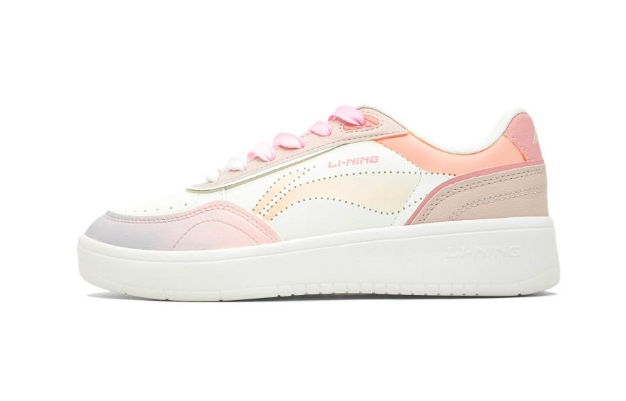 Li-Ning Li Ning Sourdough Cushioning, Wear Resistant Low top Skateboard Shoes Women's Pink