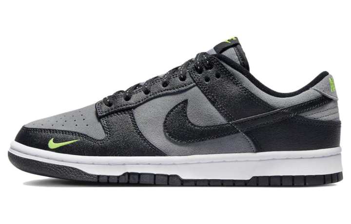 Nike Nike Dunk Low Black Cool Grey Volt Mini Swoosh