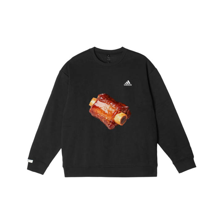 Adidas Adidas LABEL Sweatshirts Unisex Black Crew Neck Thickened