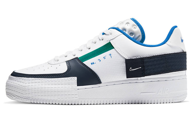 Nike Nike Air Force 1 Type Slip Resistant Thermal Slip Resistant Thermal Low top Skateboard Shoes Unisex Blue White
