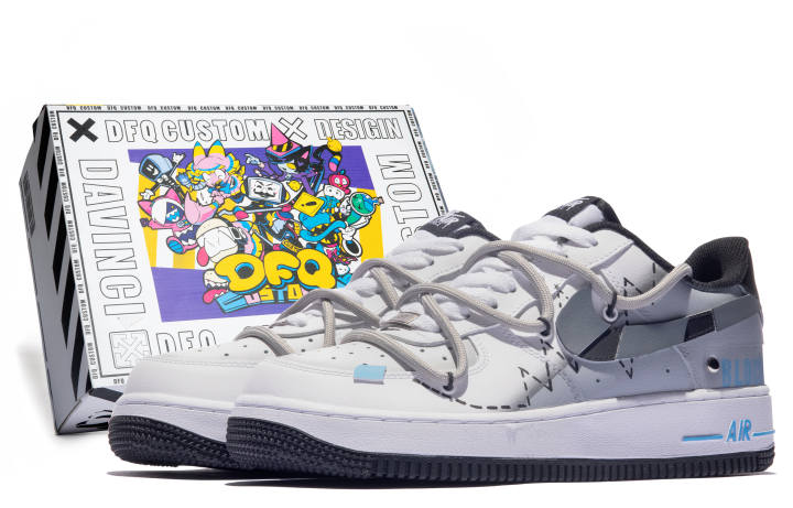 Nike Nike Air Force 1 Low ESS Low top Skateboard Shoes GS White Gray
