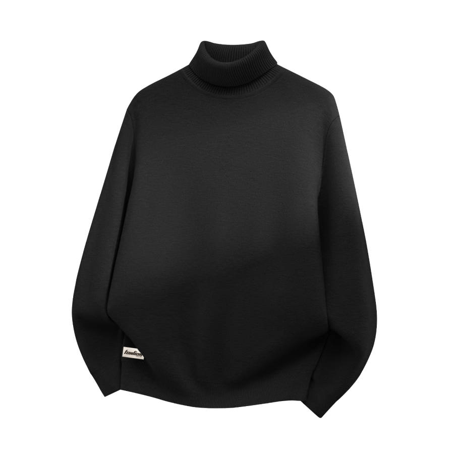 Tonlion Sweaters Unisex Turtleneck Thickened A Line
