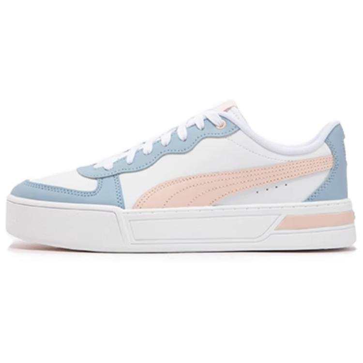 PUMA Skye Trainers Height Increasing Low top Skateboard Shoes Women's Pink Blue