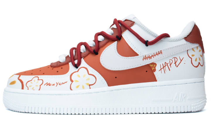 Nike Nike Air Force 1 Low Spring Blossoms In Full Bloom Slip Resistant Abrasion Resistant Low top Skateboard Shoes Unisex