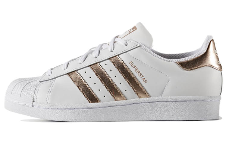 Adidas Originals SUPERSTAR Leather Lace Up Abrasion Resistant Lightweight Wear resistant And Lightweight Low top