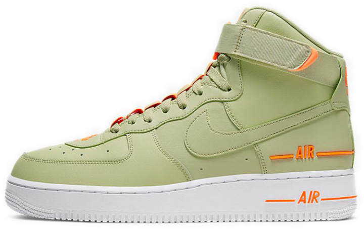 Nike Nike Air Force 1 High Dual Air Olive Orange