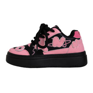 OYNN New Skateboard Shoes Women's Low Top Black